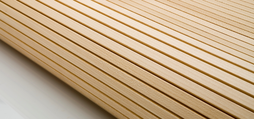 Grooved Tambour Doors detail